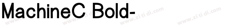 MachineC Bold字体转换